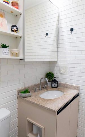 Apartamento à venda com 69m², 2 quartos e 1 vaga Apartamento à venda com 69m², 2 quartos e 1 vagaBanheiro
