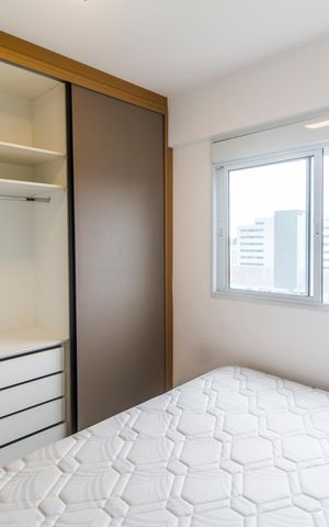 Apartamento para alugar com 46m², 1 quarto e 1 vaga Apartamento para alugar com 46m², 1 quarto e 1 vagaQuarto 1