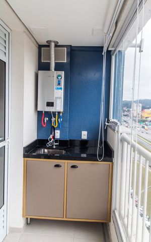 Apartamento para alugar com 46m², 1 quarto e 1 vaga Apartamento para alugar com 46m², 1 quarto e 1 vagaÁrea de Serviço