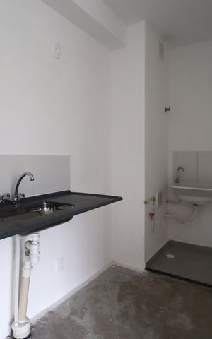 Apartamento à venda com 37m², 2 quartos e sem vagaCozinha e Área de Serviço