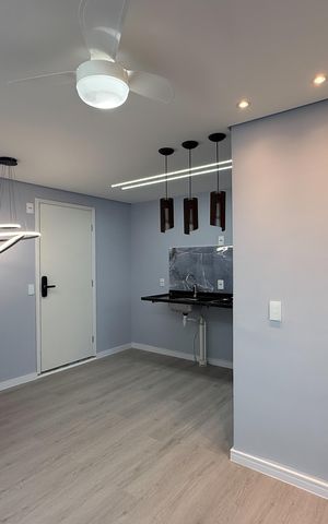 Apartamento à venda com 38m², 2 quartos e 1 vaga Apartamento à venda com 38m², 2 quartos e 1 vagaSala e cozinha