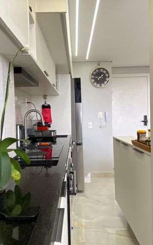 Apartamento à venda com 47m², 2 quartos e 2 vagas Apartamento à venda com 47m², 2 quartos e 2 vagasCozinha - Área de Cozinha