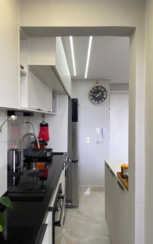 Apartamento à venda com 47m², 2 quartos e 2 vagas Apartamento à venda com 47m², 2 quartos e 2 vagasCozinha - Área de Cozinha