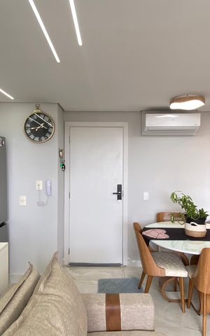 Apartamento à venda com 47m², 2 quartos e 2 vagas Apartamento à venda com 47m², 2 quartos e 2 vagasSala - Cozinha