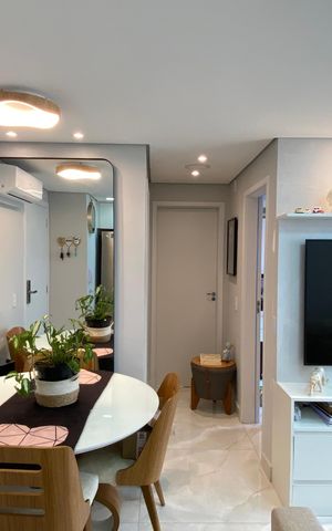 Apartamento à venda com 47m², 2 quartos e 2 vagas Apartamento à venda com 47m², 2 quartos e 2 vagasSala - Cozina