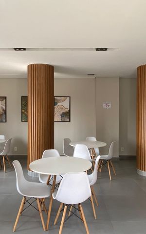 Apartamento à venda com 47m², 2 quartos e 2 vagas Apartamento à venda com 47m², 2 quartos e 2 vagasSalão de Festas