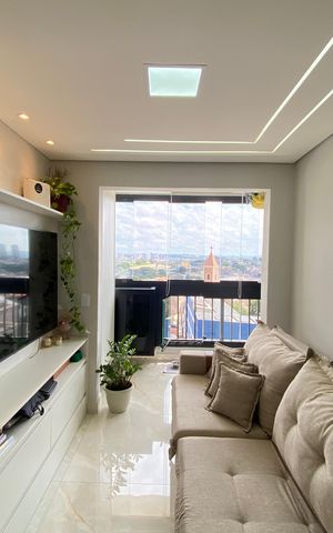 Apartamento à venda com 47m², 2 quartos e 2 vagas Apartamento à venda com 47m², 2 quartos e 2 vagasSala - Cozinha