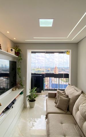 Apartamento à venda com 47m², 2 quartos e 2 vagas Apartamento à venda com 47m², 2 quartos e 2 vagasSala - Cozinha
