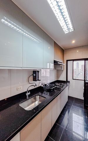 Apartamento para alugar com 91m², 1 quarto e 2 vagasCozinha e Área de Serviço
