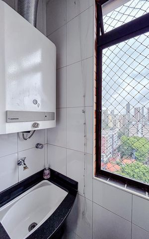 Apartamento para alugar com 91m², 1 quarto e 2 vagasCozinha e Área de Serviço