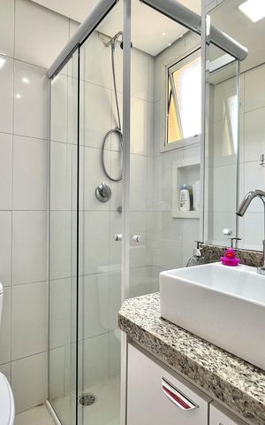 Apartamento à venda com 58m², 2 quartos e 1 vaga Apartamento à venda com 58m², 2 quartos e 1 vagaBanheiro da Suíte
