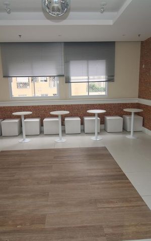 Apartamento à venda com 58m², 2 quartos e 1 vagaÁrea comum - Salão de festas