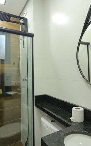 Apartamento para alugar com 90m², 2 quartos e 1 vagaBanheiro da Suíte