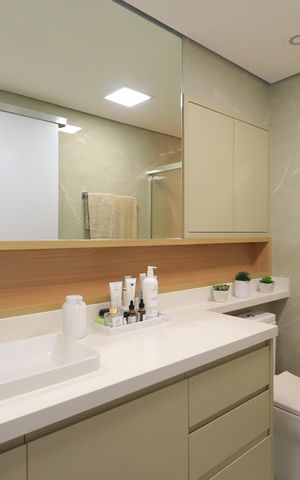 Apartamento à venda com 65m², 1 quarto e 1 vagaBanheiro da Suíte