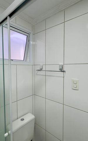Apartamento para alugar com 64m², 2 quartos e 1 vaga Apartamento para alugar com 64m², 2 quartos e 1 vagaBanheiro 1