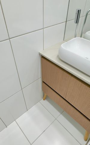 Apartamento para alugar com 64m², 2 quartos e 1 vaga Apartamento para alugar com 64m², 2 quartos e 1 vagaBanheiro 1
