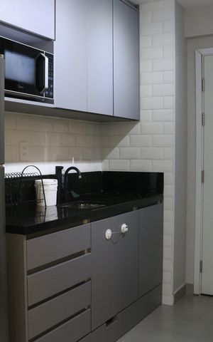 Studio para alugar com 25m², 1 quarto e sem vagaCozinha