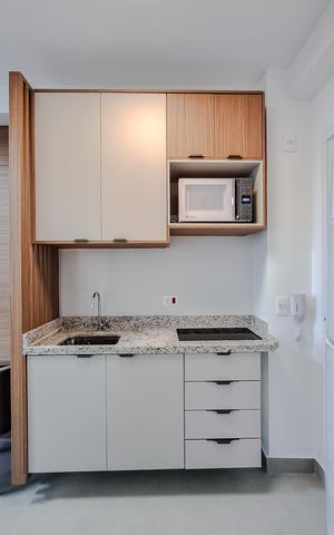 Studio para alugar com 27m², 1 quarto e sem vaga Studio para alugar com 27m², 1 quarto e sem vagaCozinha