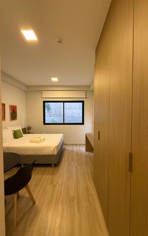 Studio para alugar com 24m², 1 quarto e sem vaga