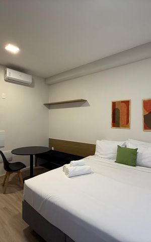 Studio para alugar com 24m², 1 quarto e sem vaga