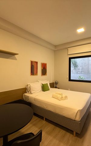 Studio para alugar com 24m², 1 quarto e sem vaga