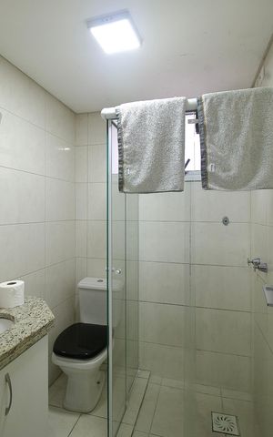Apartamento para alugar com 56m², 1 quarto e sem vaga Apartamento para alugar com 56m², 1 quarto e sem vagaBanheiro