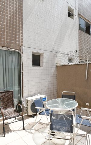 Studio para alugar com 56m², 1 quarto e sem vagaVaranda