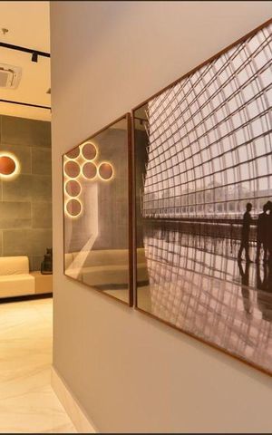 Studio para alugar com 28m², 1 quarto e 1 vaga Studio para alugar com 28m², 1 quarto e 1 vagaHall social