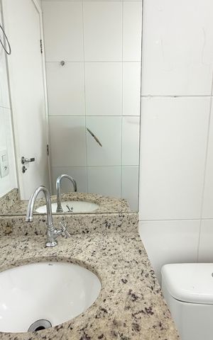 Apartamento para alugar com 46m², 2 quartos e 1 vaga Apartamento para alugar com 46m², 2 quartos e 1 vagaBanheiro