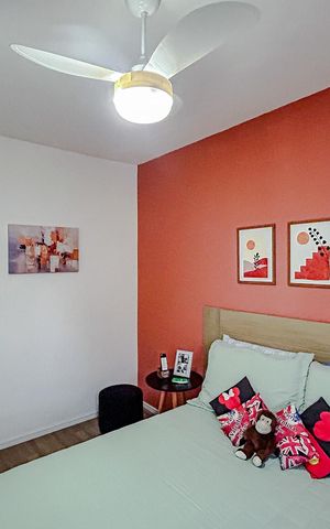 Apartamento à venda com 61m², 3 quartos e 1 vagaQuarto 2