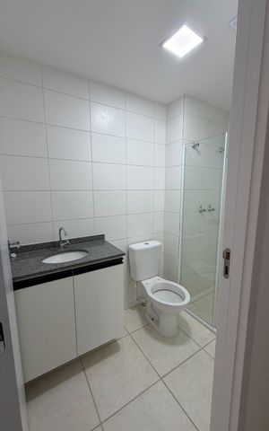 Apartamento para alugar com 47m², 2 quartos e 1 vaga Apartamento para alugar com 47m², 2 quartos e 1 vagaBanheiro 2