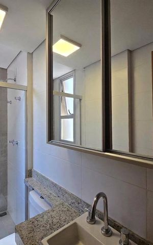 Apartamento para alugar com 68m², 2 quartos e 2 vagas Apartamento para alugar com 68m², 2 quartos e 2 vagasBanheiro