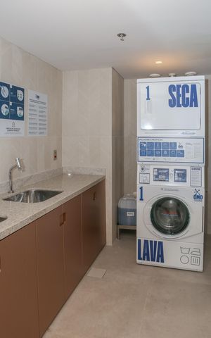 Studio para alugar com 27m², 1 quarto e sem vaga Studio para alugar com 27m², 1 quarto e sem vagaLavanderia