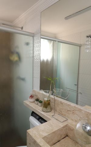 Apartamento à venda com 96m², 3 quartos e 2 vagasBanheiro da Suíte