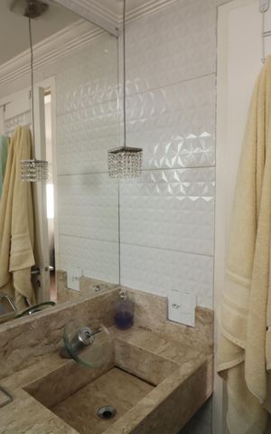 Apartamento à venda com 96m², 3 quartos e 2 vagasBanheiro da Suíte