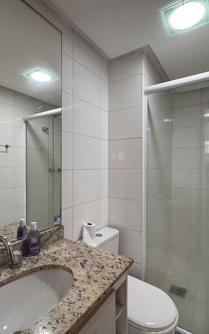 Apartamento à venda com 80m², 3 quartos e 1 vaga Apartamento à venda com 80m², 3 quartos e 1 vagaBanheiro Social