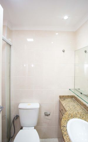 Apartamento para alugar com 70m², 3 quartos e 2 vagasBanheiro da Suíte