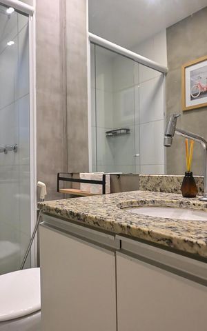 Apartamento à venda com 64m², 2 quartos e 1 vagaBanheiro