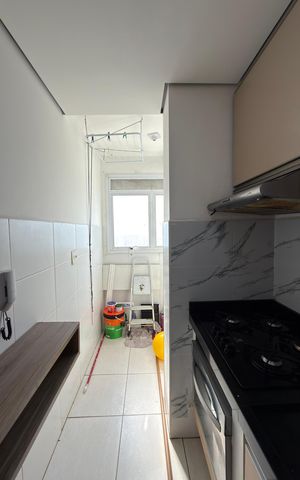 Apartamento para alugar com 56m², 2 quartos e 1 vagaCozinha e Área de Serviço
