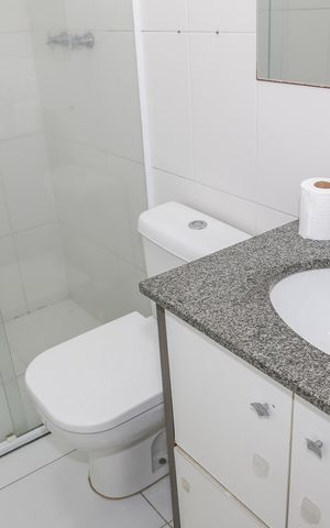 Apartamento para alugar com 70m², 2 quartos e 1 vaga Apartamento para alugar com 70m², 2 quartos e 1 vagaBanheiro Social