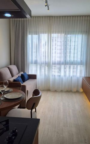 Apartamento para alugar com 46m², 1 quarto e 1 vaga Apartamento para alugar com 46m², 1 quarto e 1 vagaSala