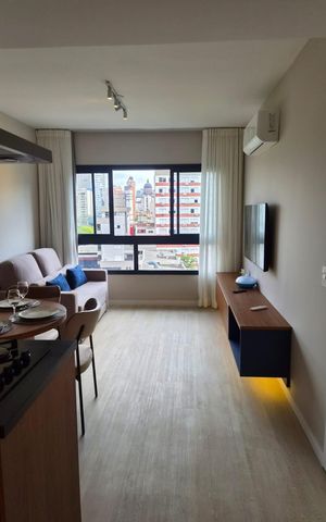 Apartamento para alugar com 46m², 1 quarto e 1 vaga Apartamento para alugar com 46m², 1 quarto e 1 vagaSala