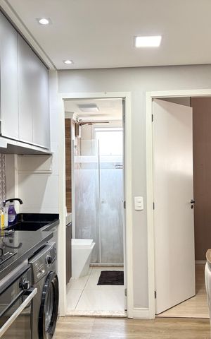 Apartamento para alugar com 36m², 2 quartos e sem vagaCozinha e Área de Serviço