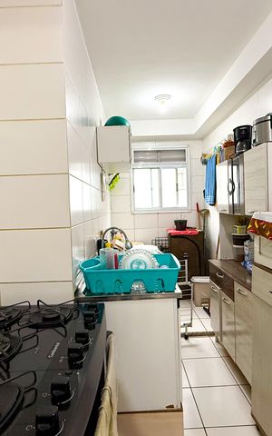Apartamento à venda com 43m², 1 quarto e sem vaga Apartamento à venda com 43m², 1 quarto e sem vagaCozinha e Área de Serviço