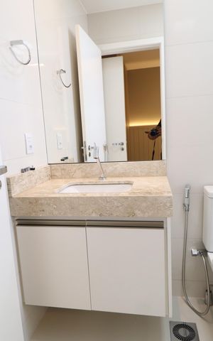 Apartamento para alugar com 135m², 3 quartos e 2 vagasBanheiro do Quarto 2