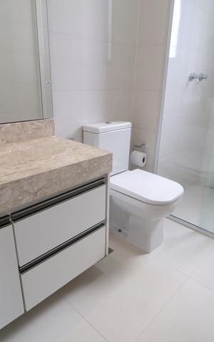 Apartamento para alugar com 135m², 3 quartos e 2 vagasBanheiro do Quarto 3