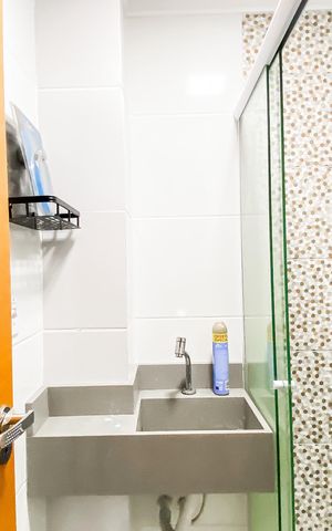 Apartamento à venda com 38m², 2 quartos e 1 vaga Apartamento à venda com 38m², 2 quartos e 1 vagaBanheiro