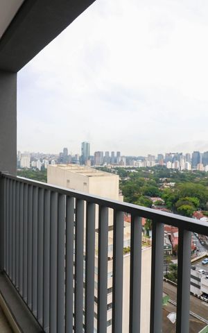 Studio para alugar com 30m², 1 quarto e sem vaga Studio para alugar com 30m², 1 quarto e sem vagaVaranda