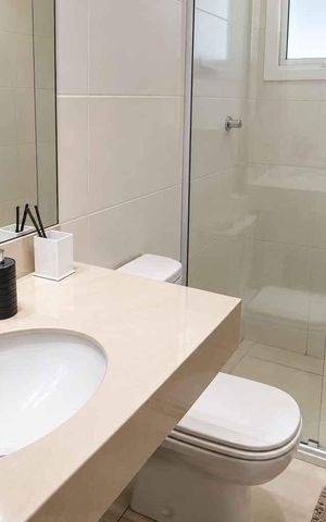 Apartamento à venda com 140m², 3 quartos e 3 vagasBanheiro da suite 3