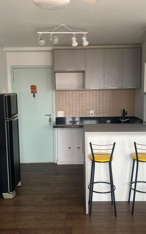 Studio para alugar com 33m², 1 quarto e 1 vaga Studio para alugar com 33m², 1 quarto e 1 vagaCozinha